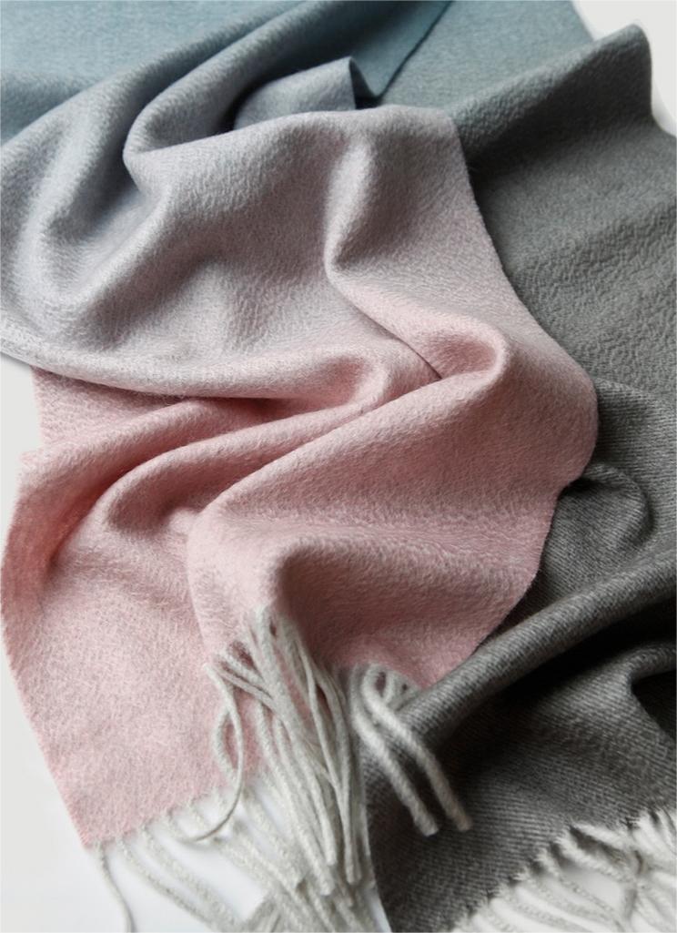 100% Mongolia Cashmere Rita Scarves (Double Sides)