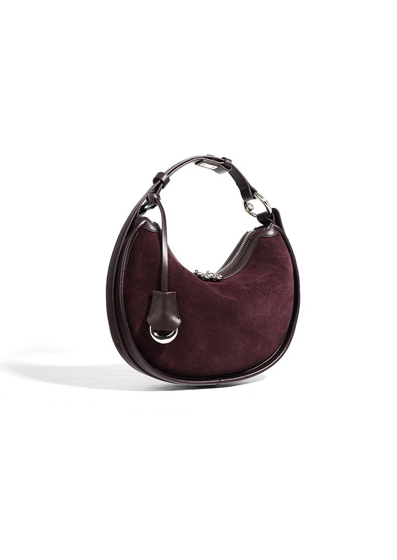 Honora Suede Bag - Burgundy