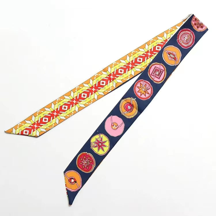 Circle Dance Faux Silk Scarf