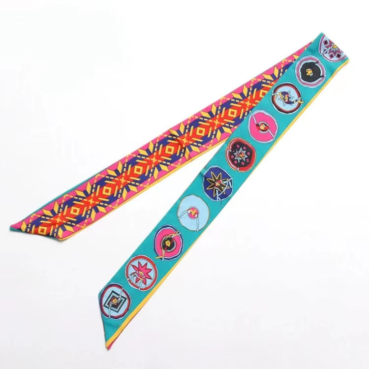 Circle Dance Faux Silk Scarf
