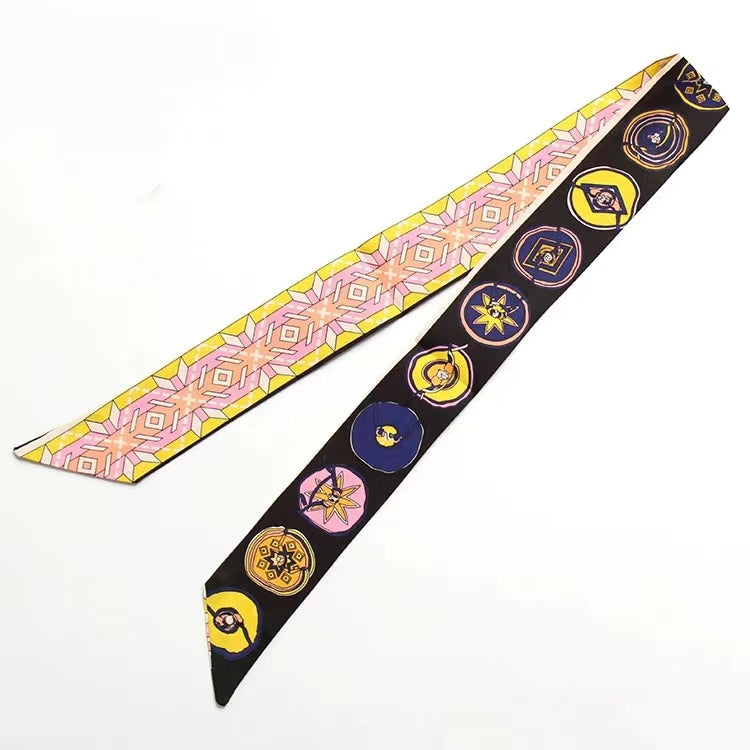 Circle Dance Faux Silk Scarf