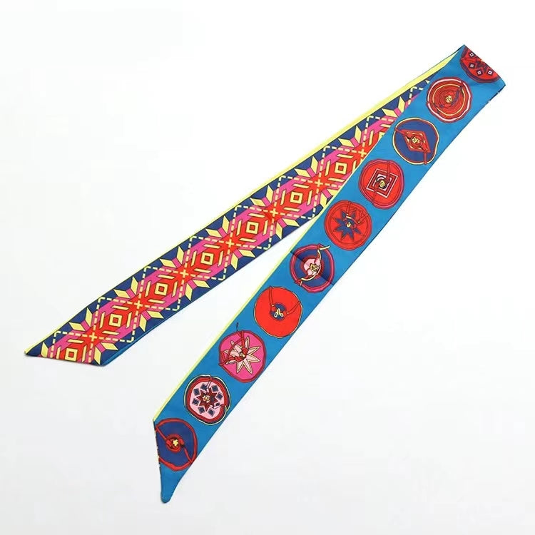 Circle Dance Faux Silk Scarf