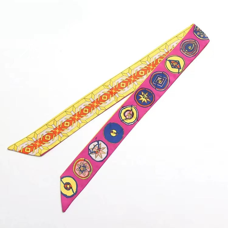 Circle Dance Faux Silk Scarf