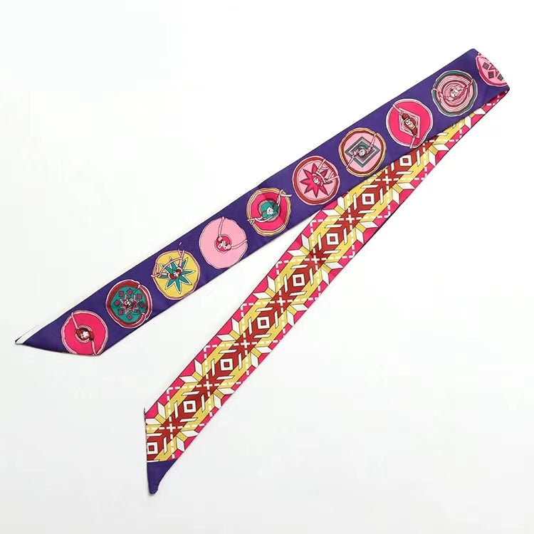 Circle Dance Faux Silk Scarf